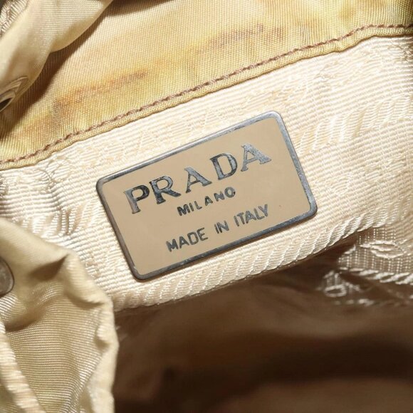 PRADA Backpack Nylon Khaki Silver Auth 98100 - Picture 14 of 16